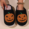 Jack-o-lantern slippers