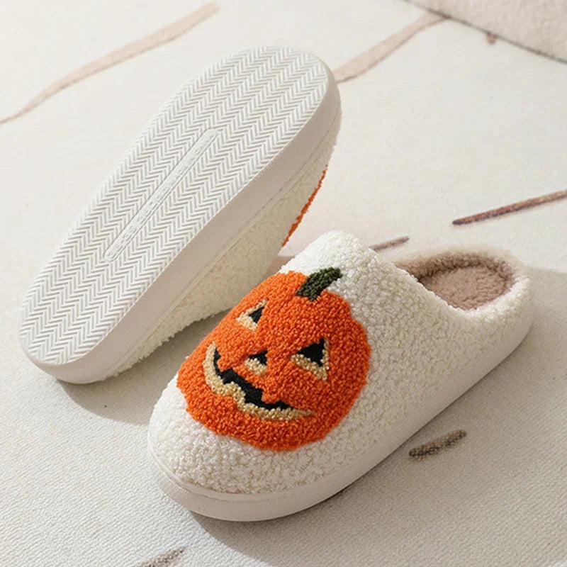 Jack-o-lantern slippers